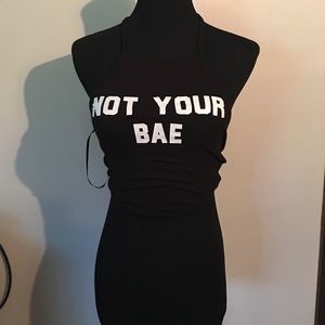 Not your bae crop top