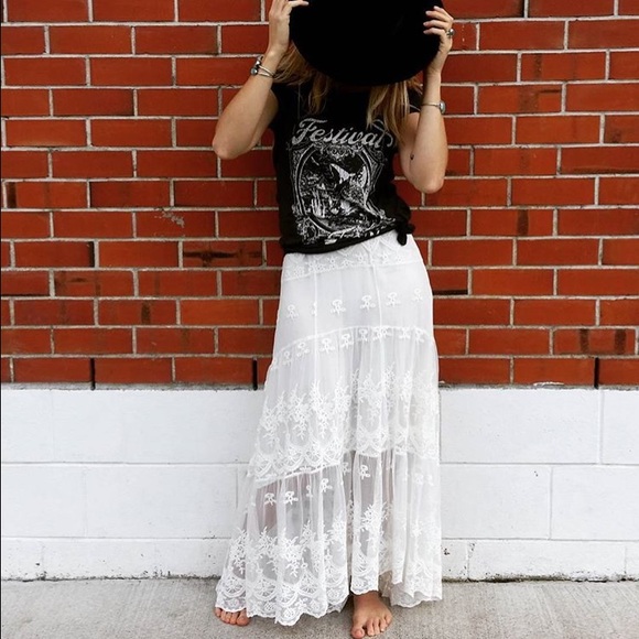 Spell Dresses & Skirts - Spell & gypsy Ophelia maxi wedding skirt lace