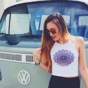 Brandy Mandala Halter Top