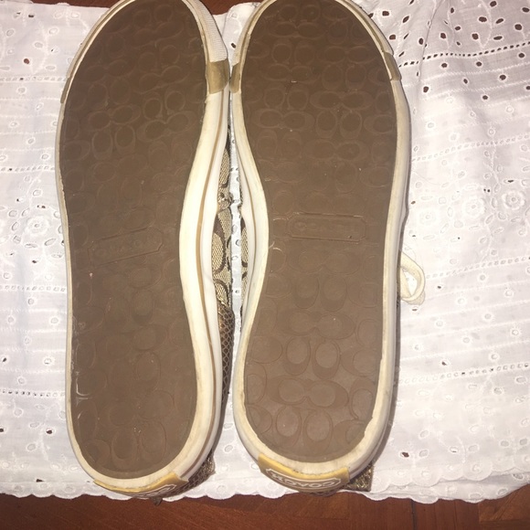 Coach Gold High Top Sneakers - Picture 3 of 3