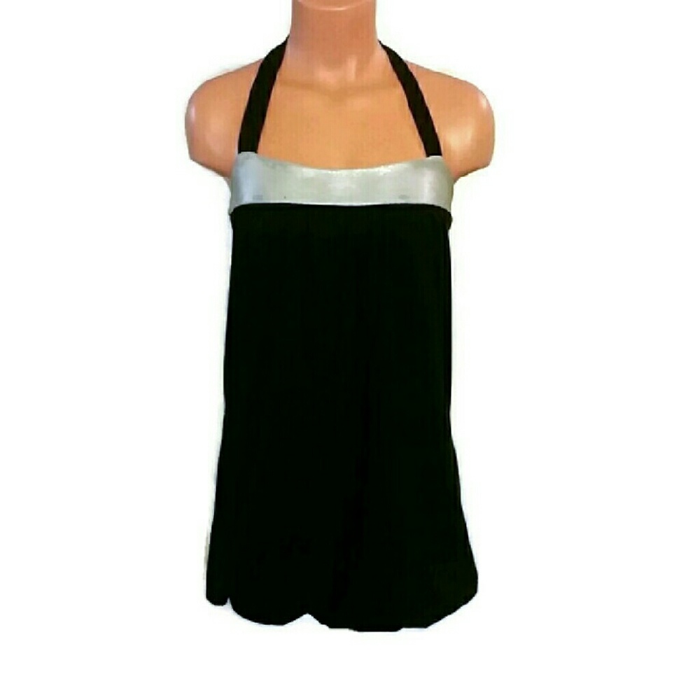 Black & Silver Halter Dress and Tunic