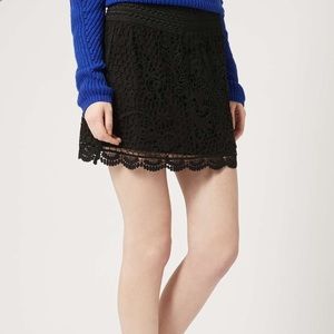 TopShop Crochet Mini Skirt
