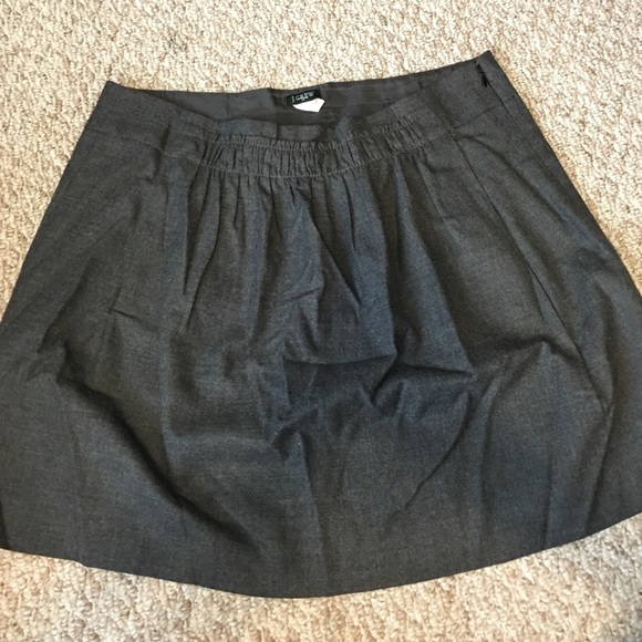 J.Crew Shirred Wool Skirt