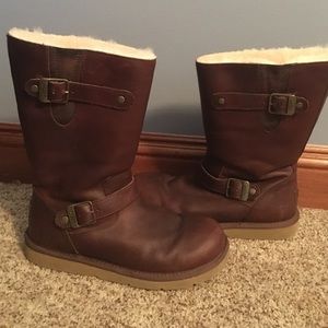 Women's leather Ugg boots
