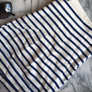 J. Crew blue and white striped shorts