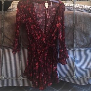 Free people  floral romper