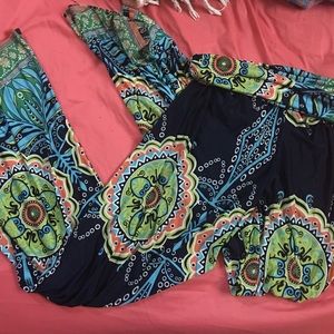 Bohemian flare hippie pants bell bottoms 💙