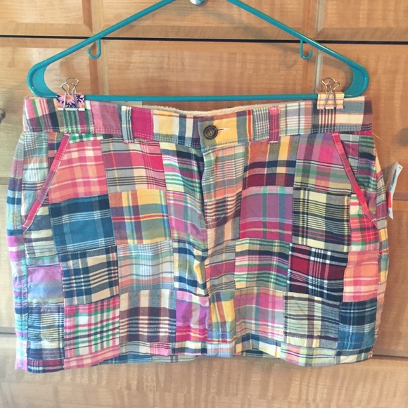 🆕NWT Madras Print Skirt