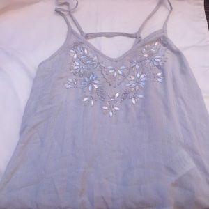 Light gray abercrombie tank top