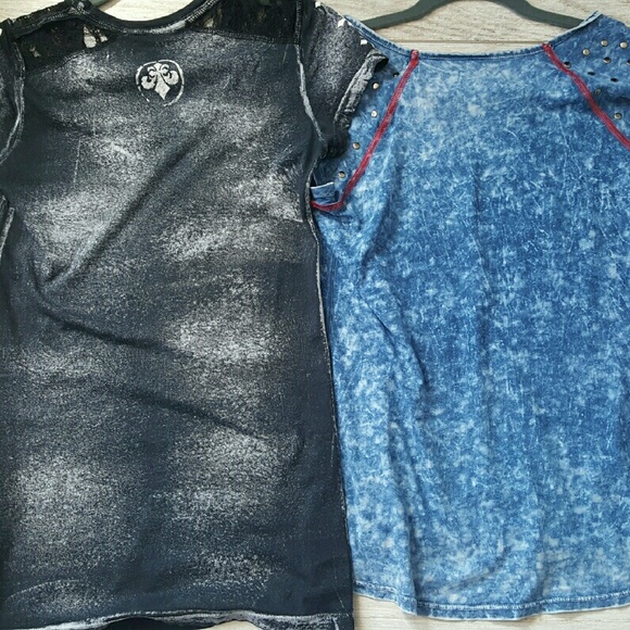 2 AFFLICTION tops - Picture 2 of 2