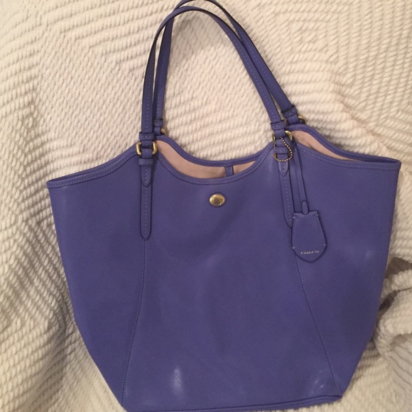 Coach Dark Periwinkle Blue Bag