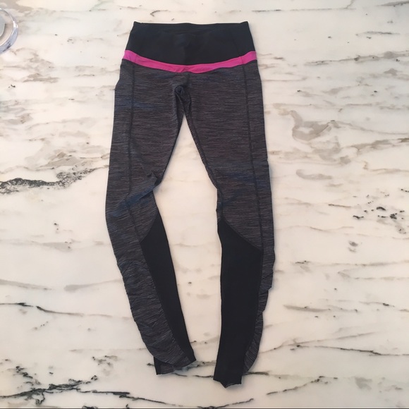 Women's Pink & Black Lululemon Leggings