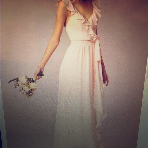 Wrap blush pink/rose dress