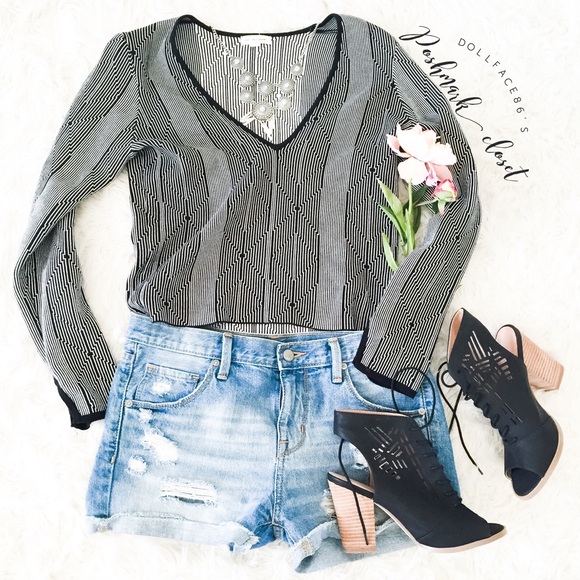 Urban Outfitters Sweaters - Silence & Noise Geometric Stripe Sweater