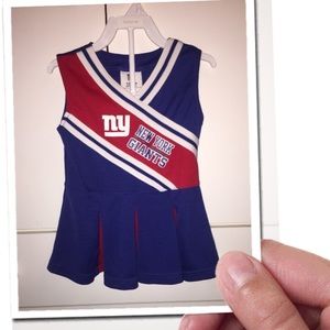 NEW YORK GIANTS TODDLER CHEERLEADER DRESS