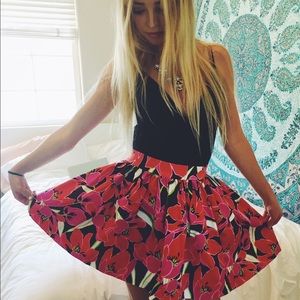 Kate spade tropical floral skirt