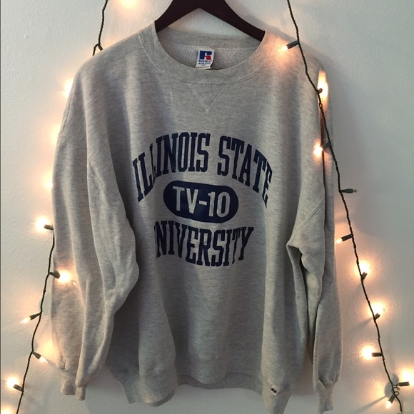 oversized university sweatshirt