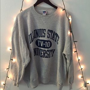 Oversized Illinois State University sweatshirt