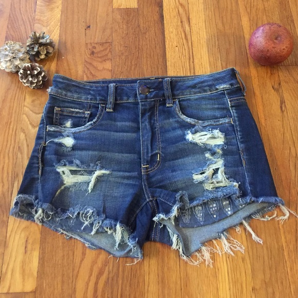 Hi-Rise Jean shorts from AE!