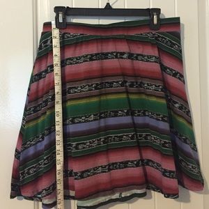 Sarape flair skirt