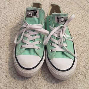 Mint green converse