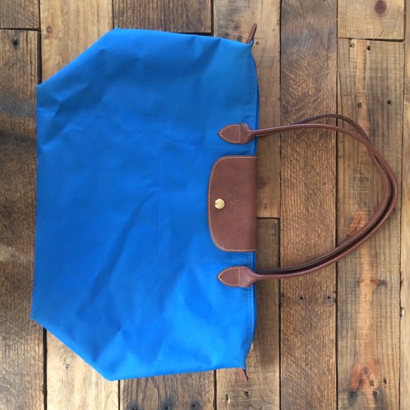 Longchamp Large Le Pliage Tote, long handles