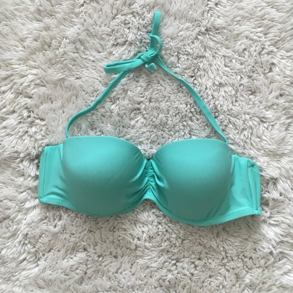 Aqua Blue Bandou Bikini Top