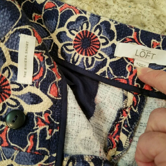 LOFT patterned Riveira shorts - Picture 2 of 4