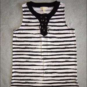 Black & White Michael Kors Tank