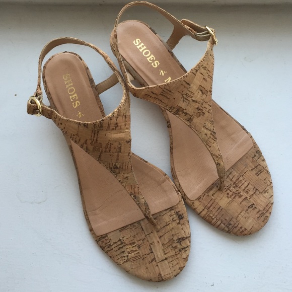 Cork T-strap sandals