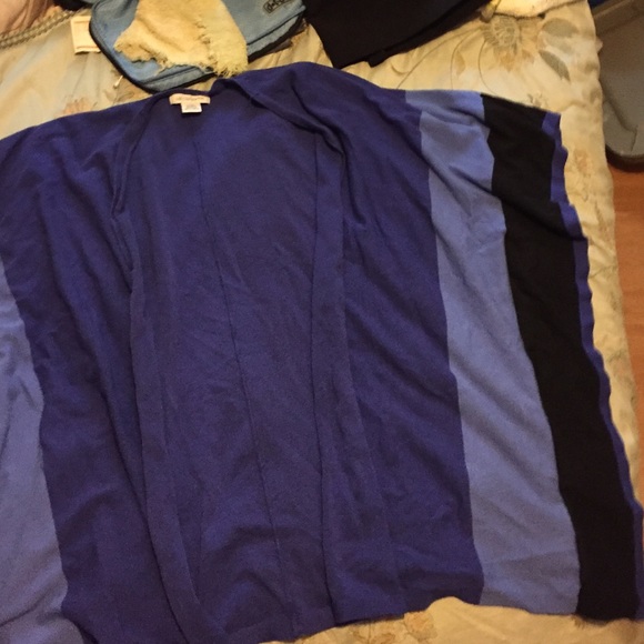 Blue poncho