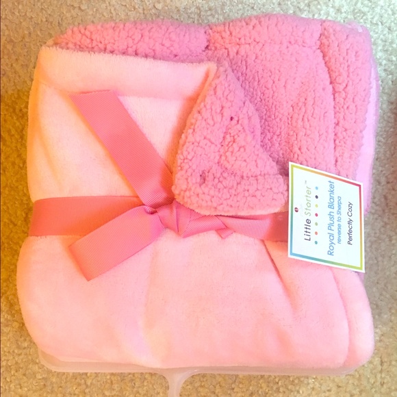 Pink Plush Baby Blanket