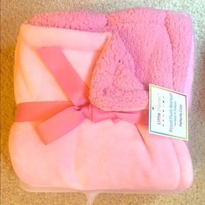 Pink Plush Baby Blanket