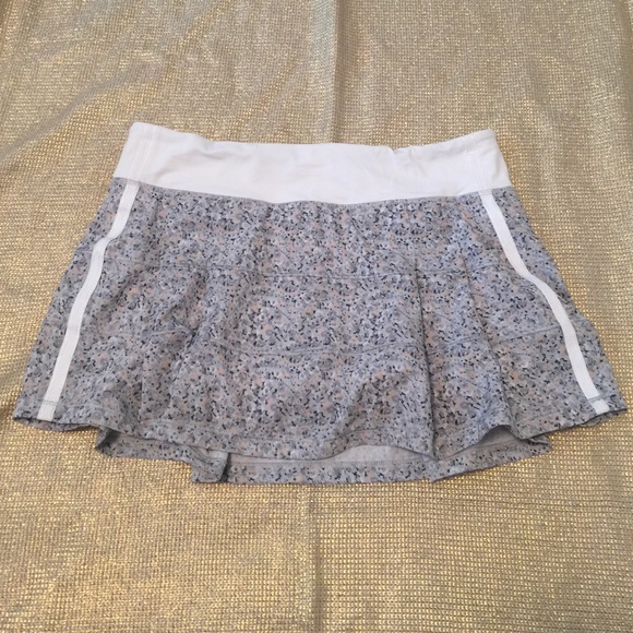 Lululemon Athletica Pace Rival Skirt Grey 8