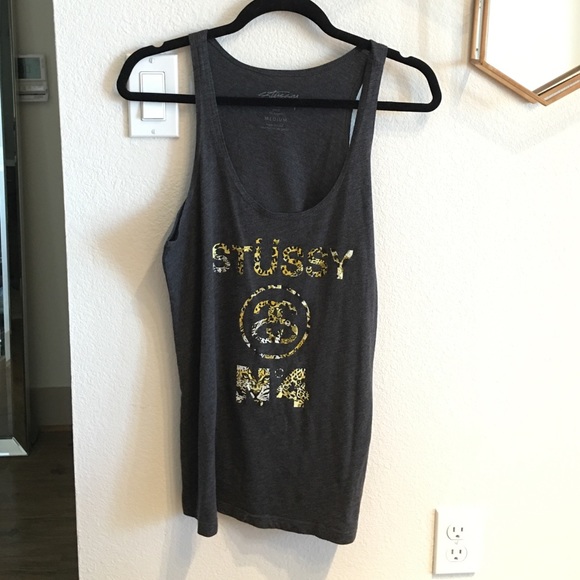 Stussy tiger tank top - sz Med