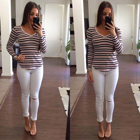 SOLD Striped Top - Picture 2 of 4