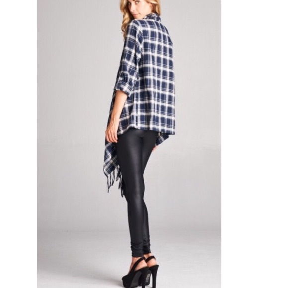 Plaid open loose fit cardigan LOWEST PRICE SALE - Picture 3 of 4