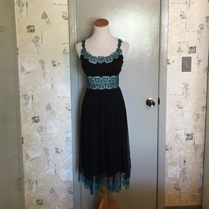 Catherine Malandrino black/green dress size 2