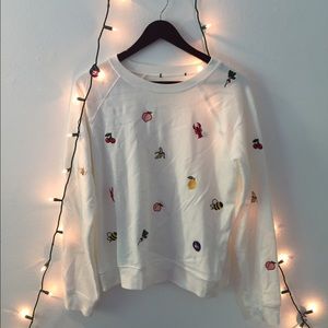 Patch sweater
