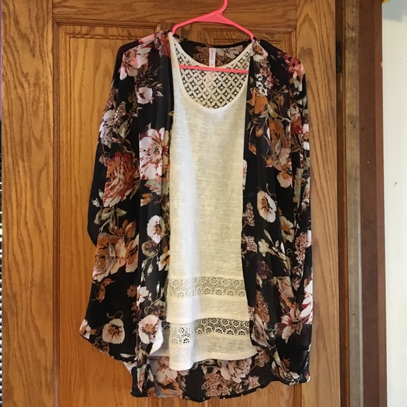 🌸Black Floral Kimono Cardigan/Jacket🌸