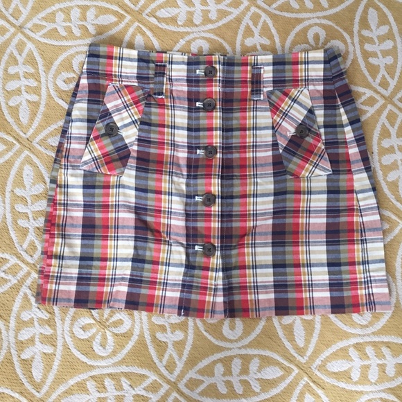 J. Crew Plaid Skirt