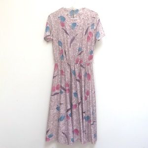 vtg vintage 80s Sears tulip print dress