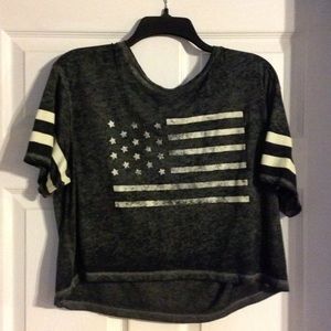 American flag crop top
