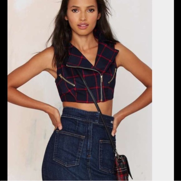 Plaid Crop Top
