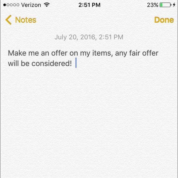 MAKE ME AN OFFER