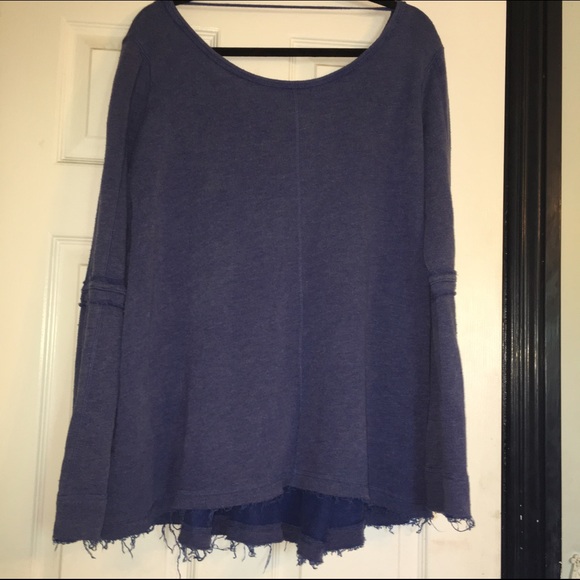 Free People Babydoll Sweater In Blue