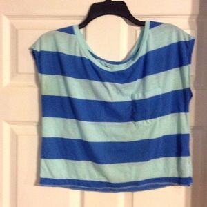 American eagle striped crop top