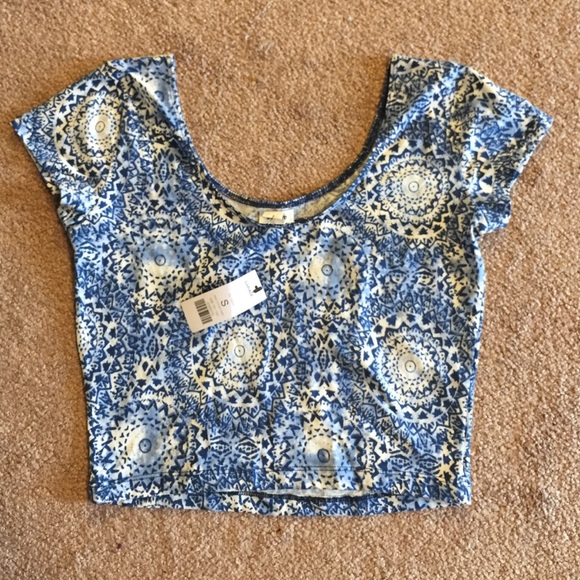 Boho Print Crop Top