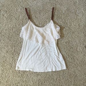 Charming Charlie Creme Tank