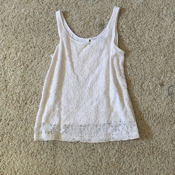 GAP white lace tank